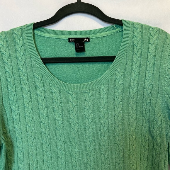 H&M womens knit mint green sweater - Picture 2 of 12